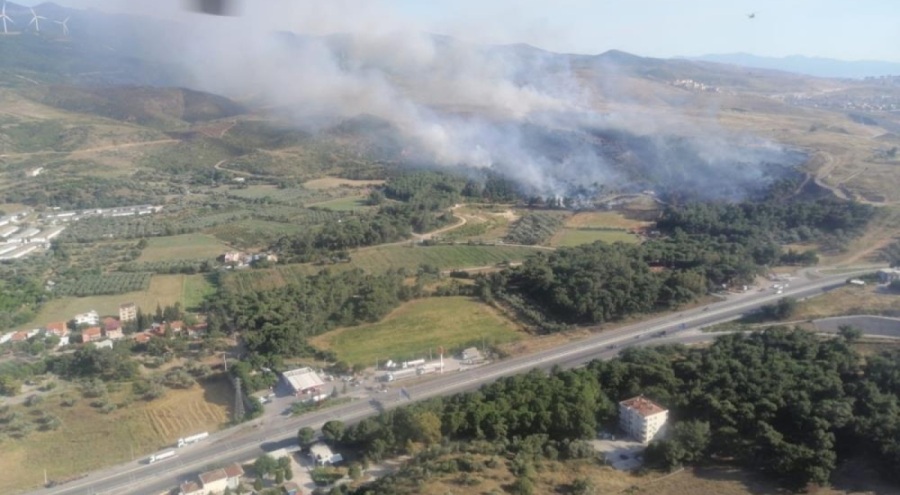 İzmir'deki orman yangını kontrol altında