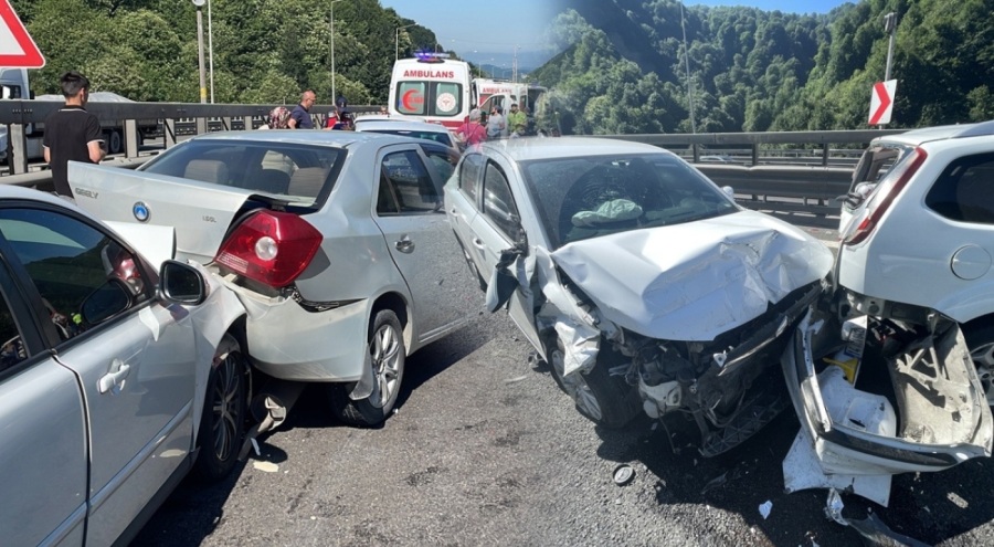 TEM Otoyolu'nda zincirleme kaza