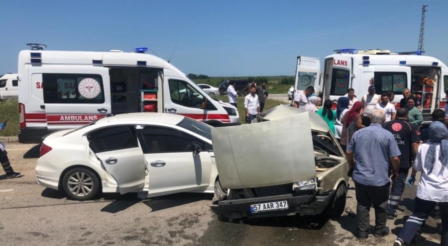 Samsun'da kaza: Çok sayıda yaralı