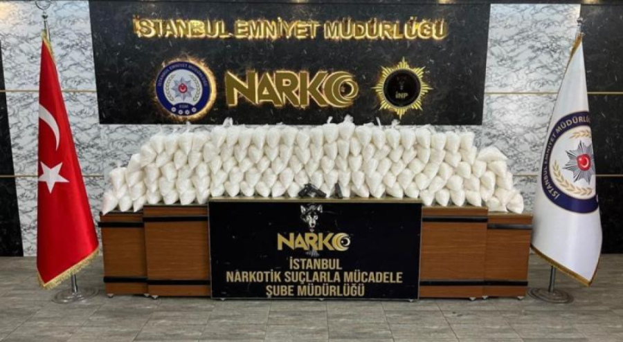 İstanbul'da 125 kilogramlık uyuşturucu bulundu