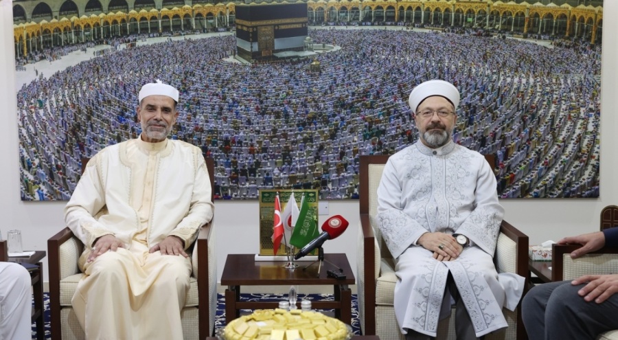 Diyanet İşleri Başkanı Erbaş, Libya Hac Bakanı Beşir ile görüştü