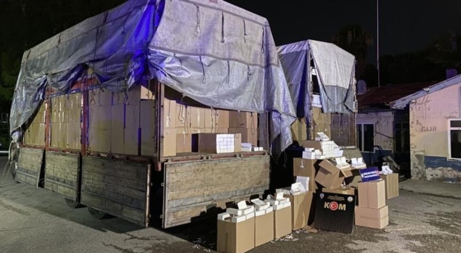 Mersin'de sahte alkol ve sigara operasyonu