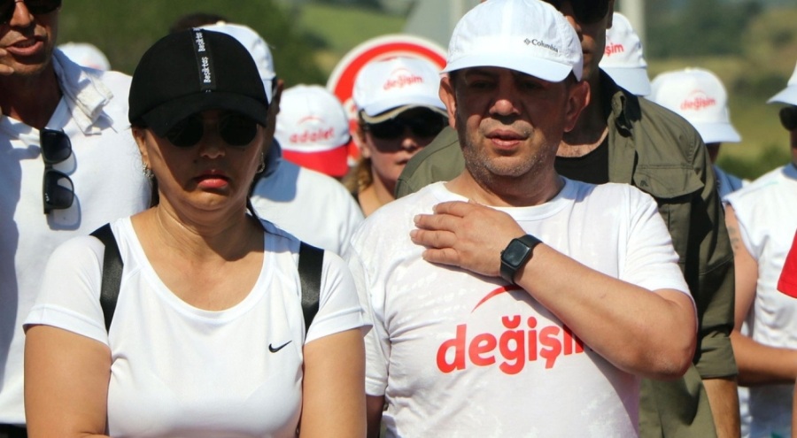 Tanju Özcan yürüyüşünün 3. gününde