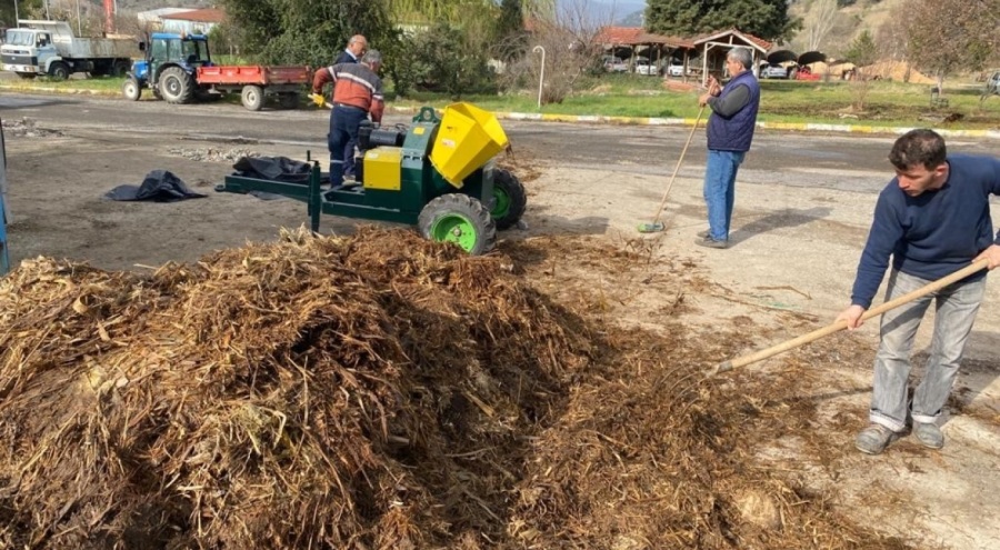 32 ton bitkisel atık, 10 ton gübreye dönüştü