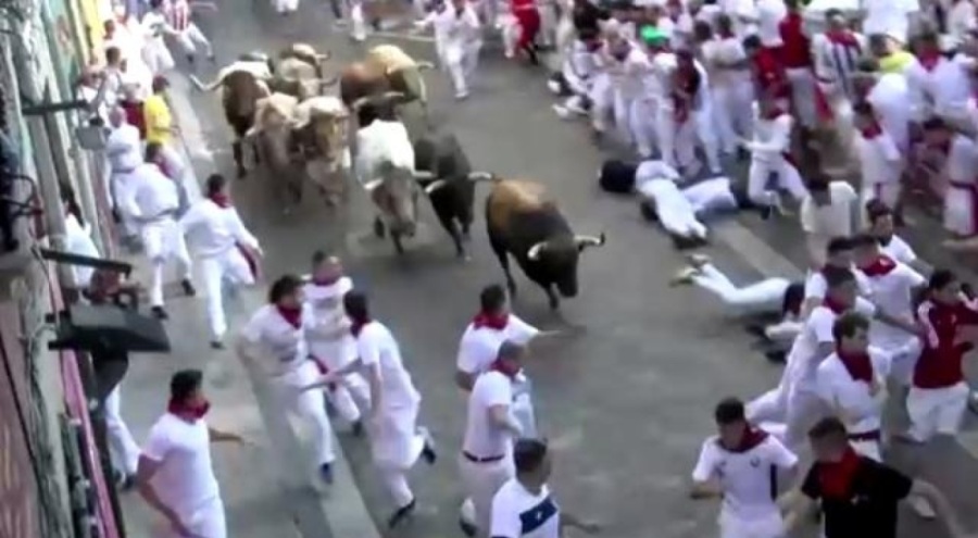 İspanya'da korkutan festival başladı! 10 yaralı