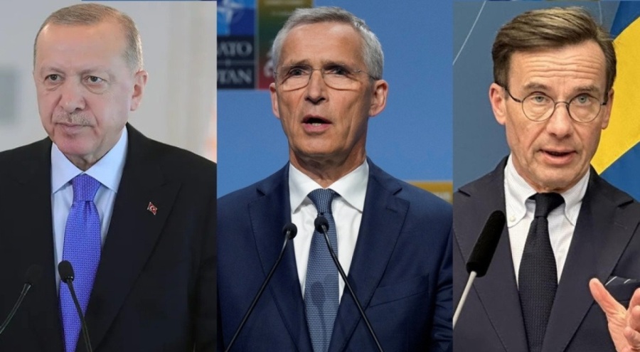 Erdoğan, Stoltenberg ve İsveç Başbakanı arasındaki görüşme başladı