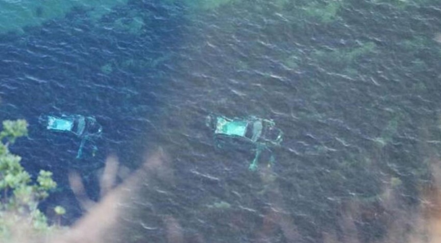 150 metre yükseklikten denize düştü!