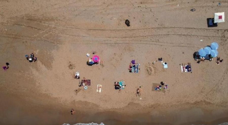 El Nino'dan bunalan vatandaşlar Kilyos sahiline koştu