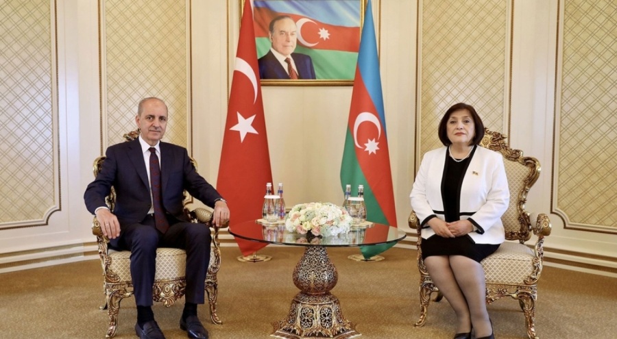 Numan Kurtulmuş, Azerbaycan Milli Meclisi Başkanı ile görüştü