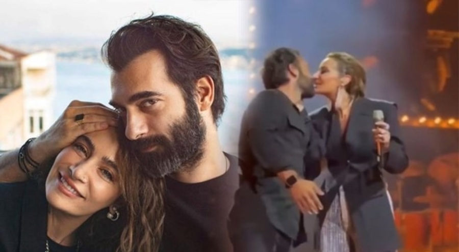 Sıla ile İlker Kaleli sahnede öpüştü