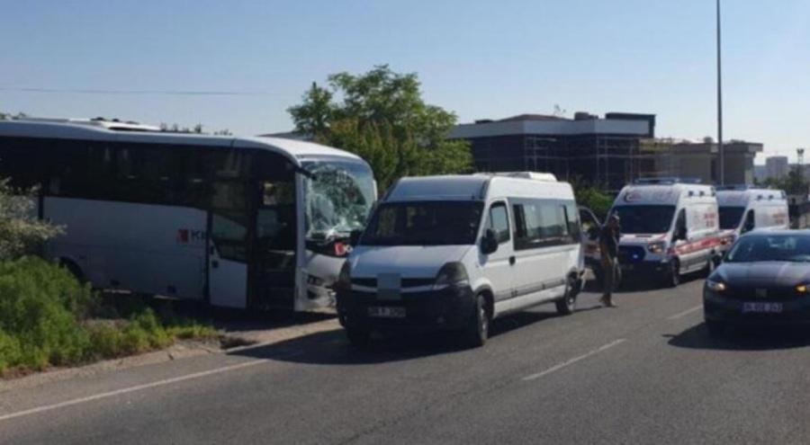 Kayseri'de korkutan kaza: 14 yaralı