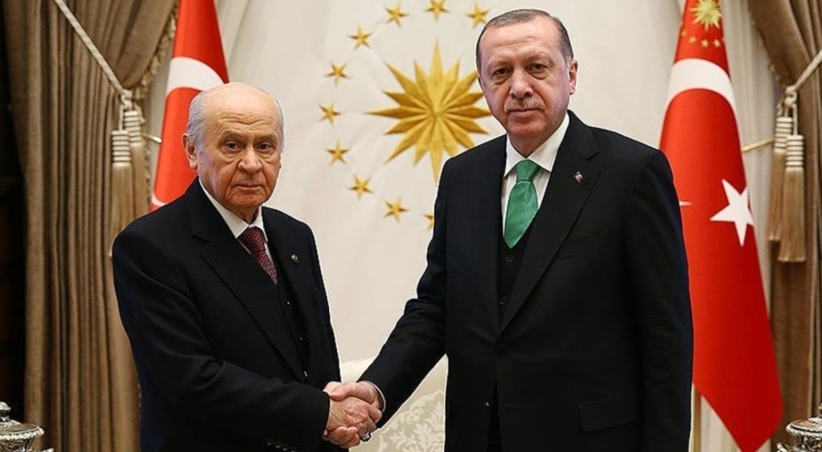 Cumhurbaşkanı Erdoğan ile Bahçeli görüşüyor