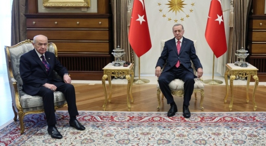 Erdoğan-Bahçeli görüşmesi bitti
