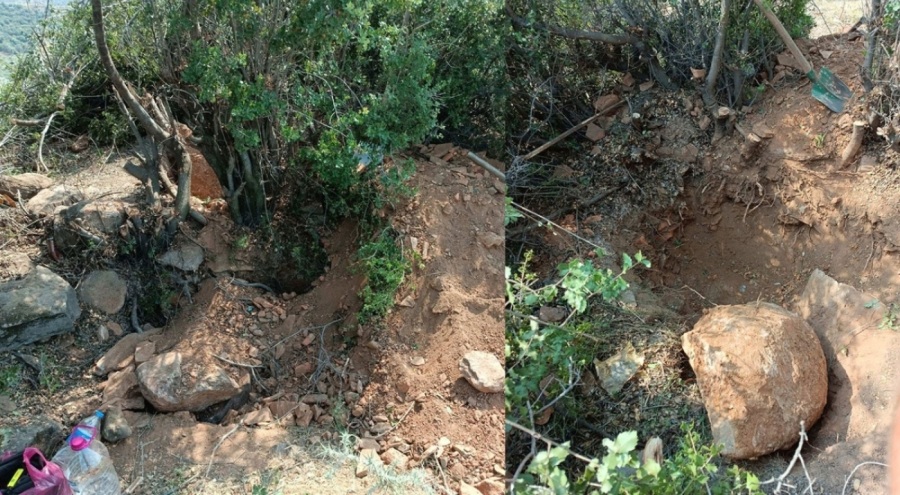 Kaçak kazı yaparken suçüstü yakalandılar!