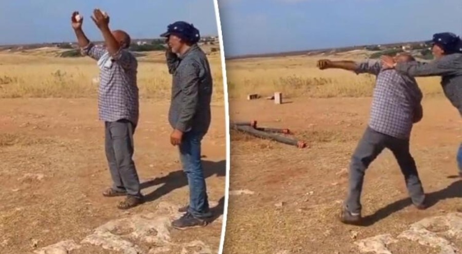 Şanlıurfa'da sıcak havadan bunaldı, güneşe saldırdı: Bizi mahvettin