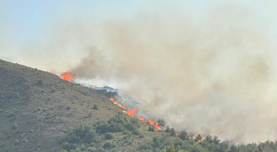 Gökçeada'da yangın!