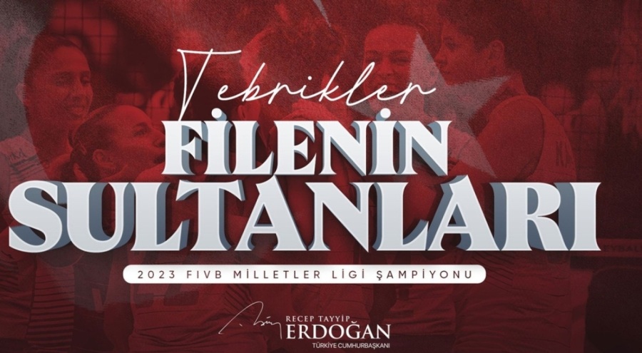 Erdoğan'dan A Milli Kadın Voleybol Takımı'na tebrik