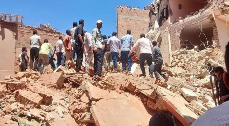Mısır'da çöken binada ölü sayısı 9'a çıktı