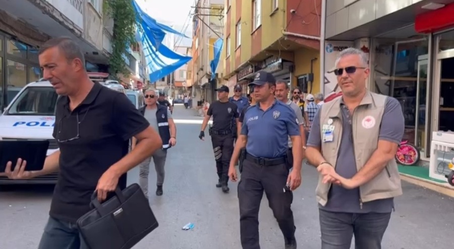 Bursa'da yabancıların yaşadığı mahallelerde denetim yapıldı