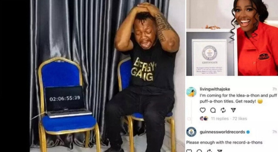 Rekor kırmak isterken kör oldu!