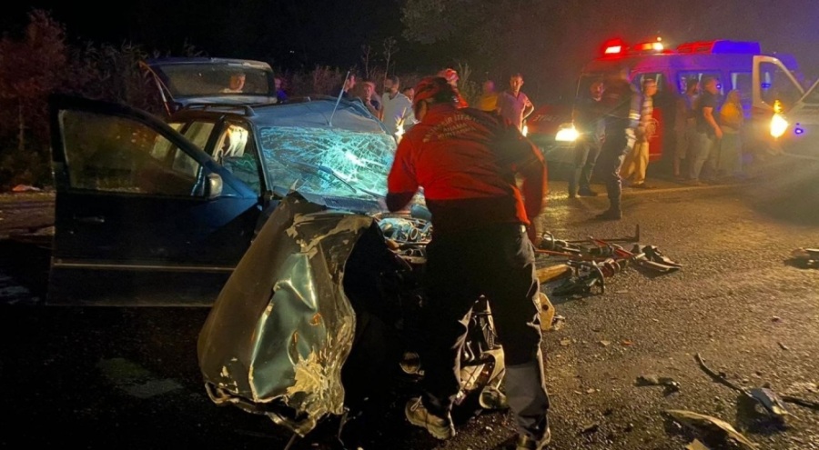 Gönen-Manyas karayolunda can alan kaza