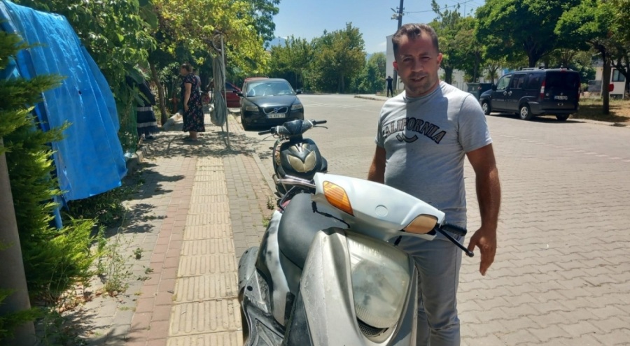 Bursa'da fabrika önünden çalınan motosiklet bulundu
