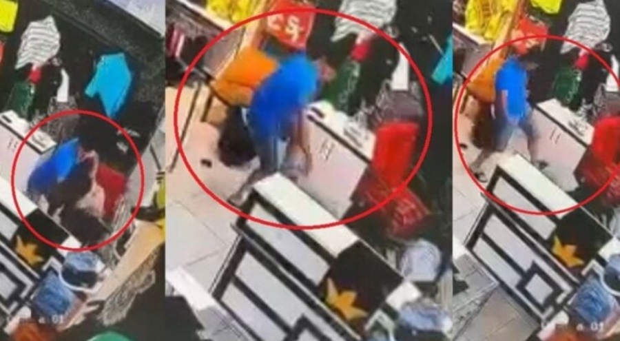 Mersin'de nişanlısını mağazanın ortasında dövdü!