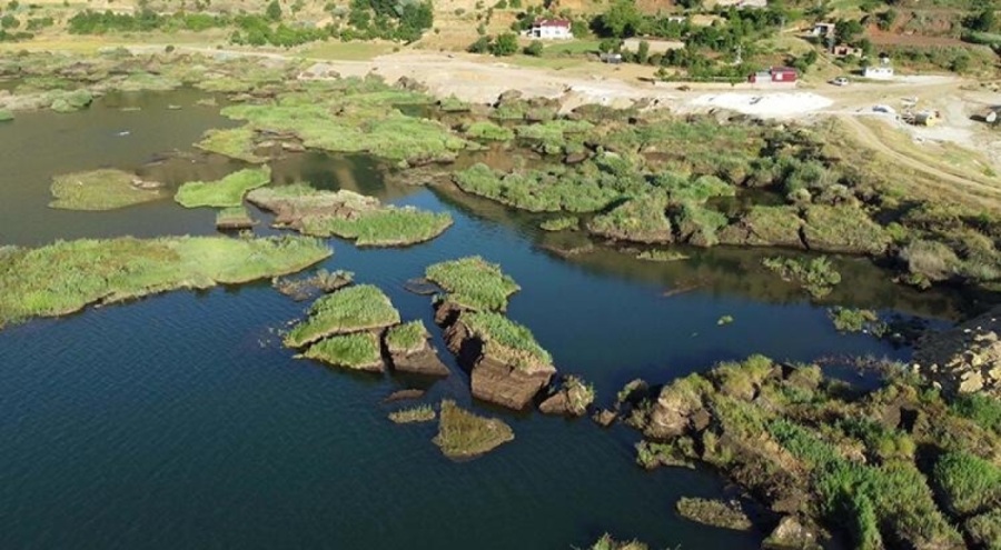 Çat Baraj Gölü'ndeki adalar sabitlendi!