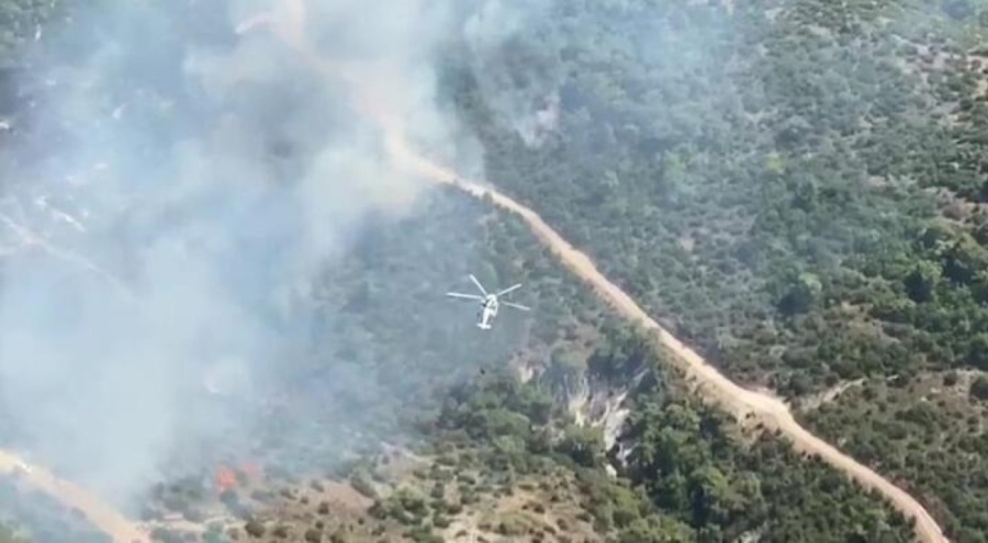 Manisa'da korkutan yangın!