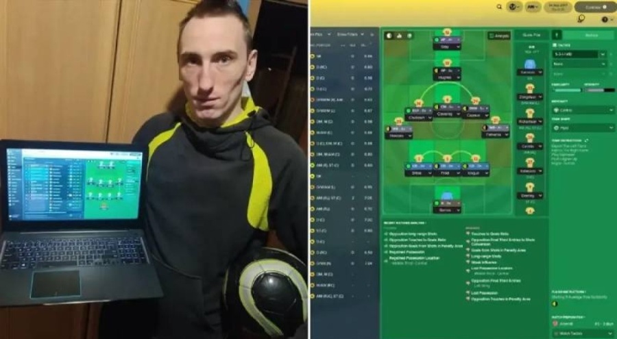 10 bin 887 saat Football Manager oynayarak rekorlar kitabına girdi