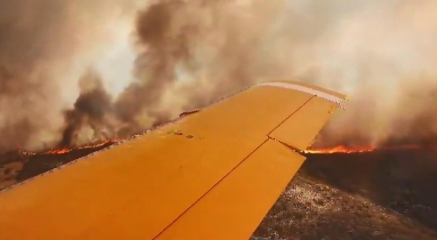 Rodos'taki orman yangınlarına Türk uçakları müdahale ediyor