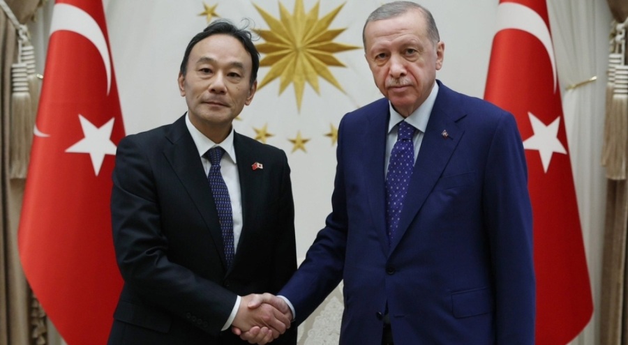 Erdoğan, Japonya'nın Ankara Büyükelçisini kabul etti
