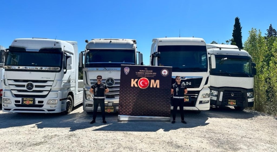 Bursa merkezli "TIRansformers" operasyonunda çok sayıda gözaltı