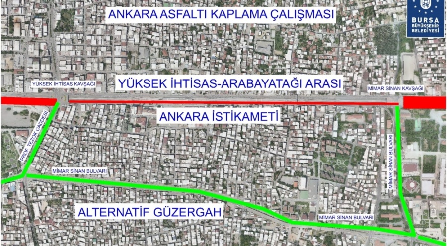 Bursa'da kapanacak yol açıklandı!