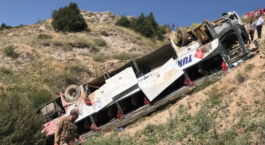 Bursa- Kars seferi yapan otobüs kazasına ilişkin soruşturma başlatıldı