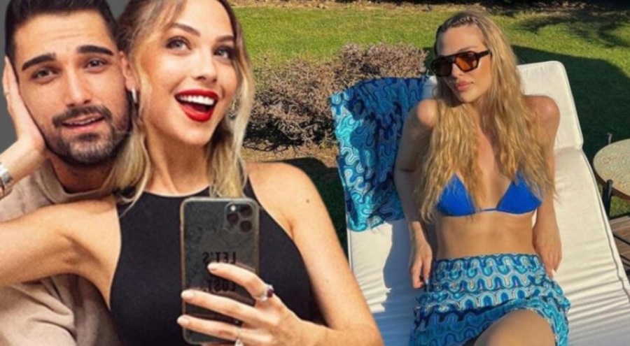 Hamile olan Yasemin Şefkatli'den şezlong pozu!