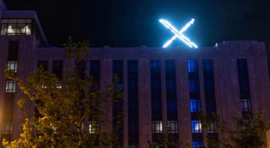 Twitter genel merkezindeki dev 'X' logosu kaldırıldı