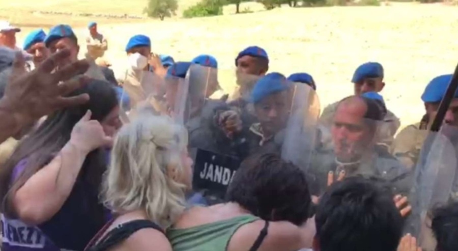 Akbelen'deki direnişte jandarmadan gazlı müdahale: 1 gözaltı