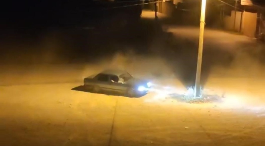 Bursa'da trafik magandası dakikalarca drift attı!