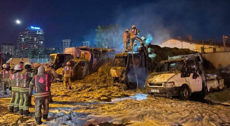 Veliefendi Hipodromu önündeki araçları yakan şüpheli, adliyeye sevk edildi