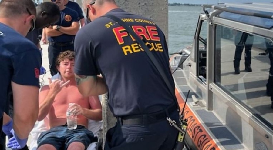 Atlantik Okyanusu'nda kaybolan genç 35 saat sonra kurtarıldı