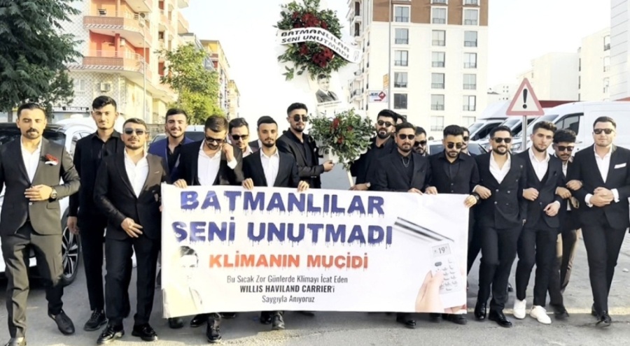 Batmanlılar klimanın mucidini anmak için sokağa koştu