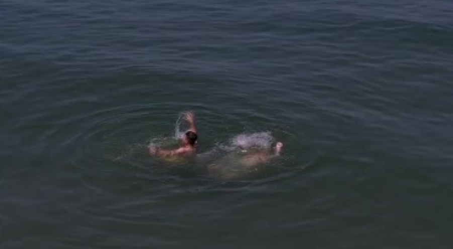 Bursa'da mavi bayraklı plajda jet skili kurtarma tatbikatı