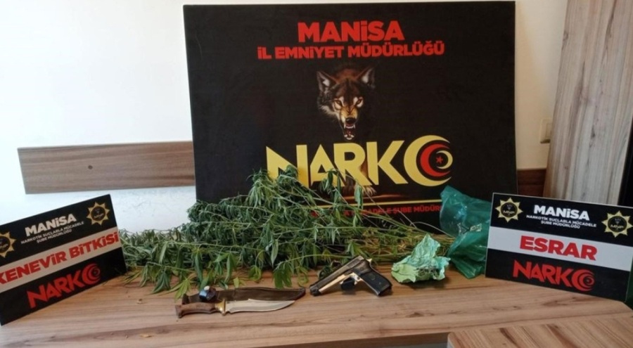 Manisa'da uyuşturucu operasyonunda 3 kişiye tutuklama