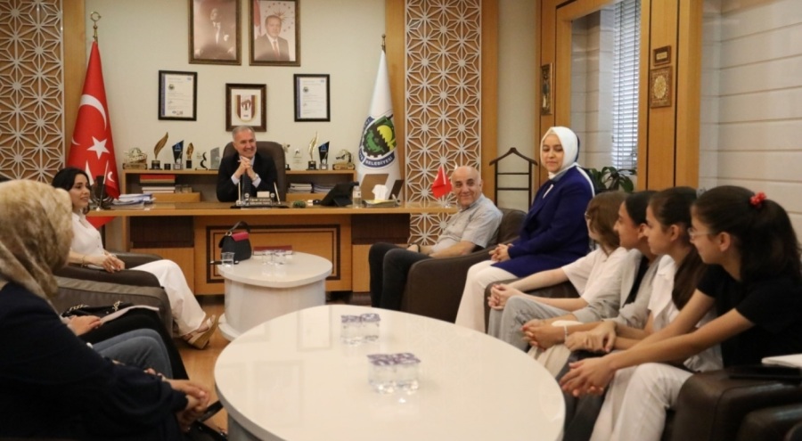 Başkan Taban LGS şampiyonlarını ağırladı