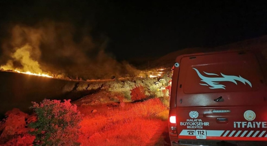 Malatya'daki orman yangını kontrol altında