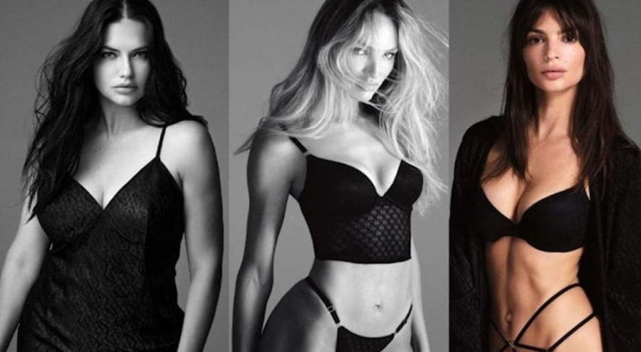 Ünlü modeller Victoria's Secret için bir araya geldi
