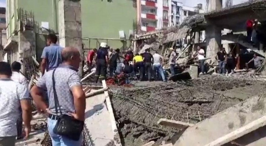 Hatay'da inşaat çöktü! 1 işçi göçük altında kaldı