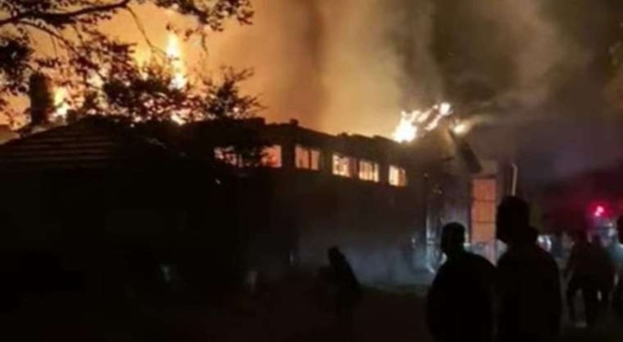 Orman ürünleri fabrikasında yangın