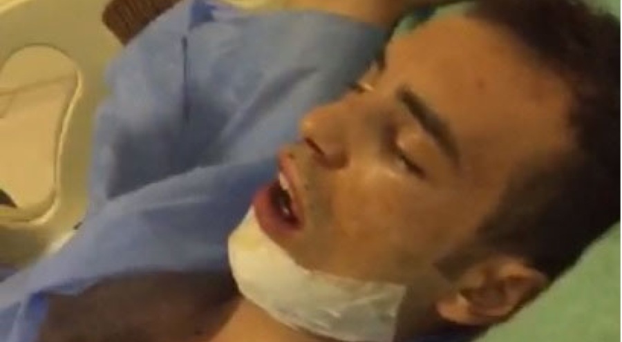 Eve çağırdıkları veterinerin çenesini kırdılar!